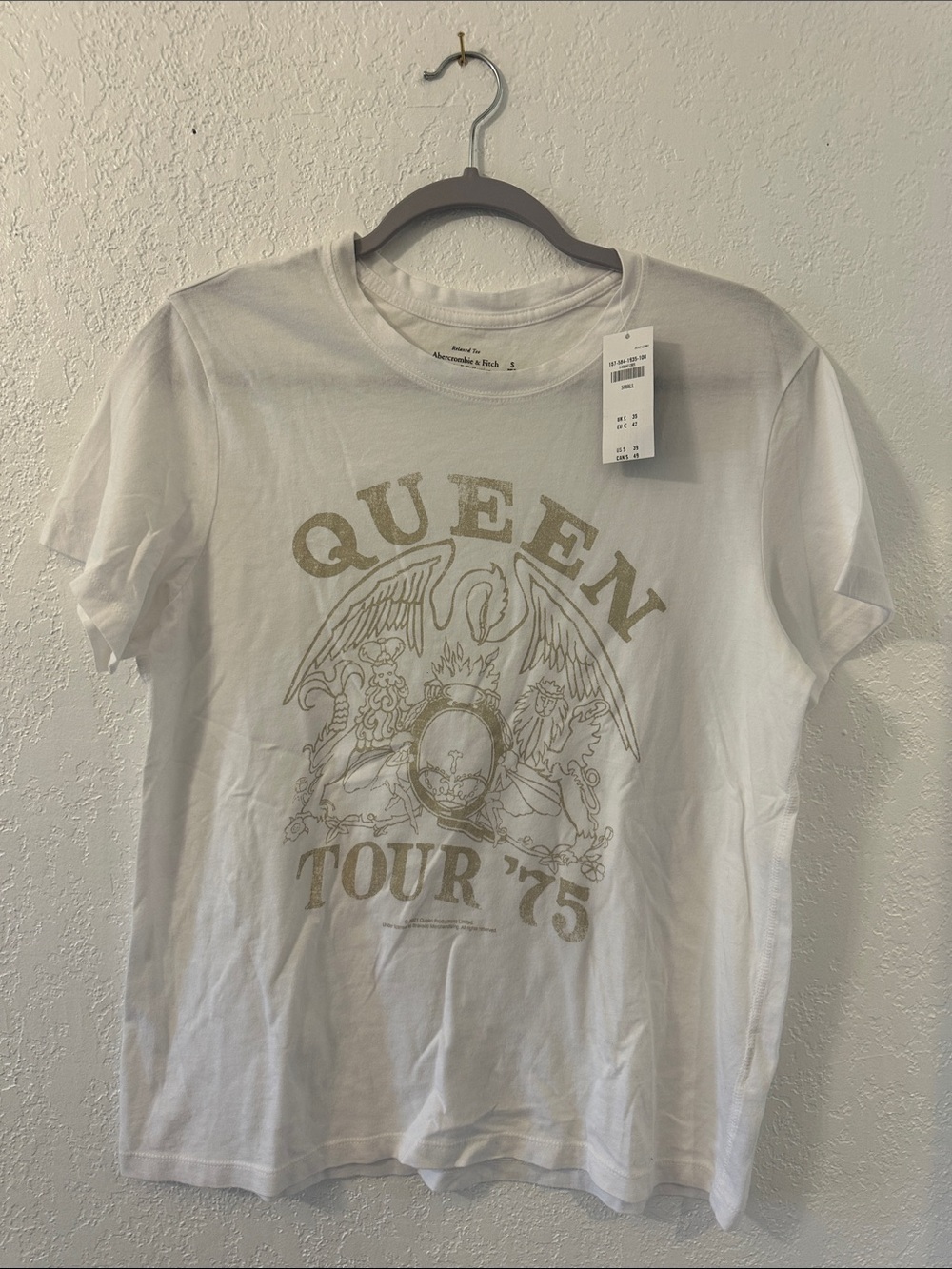 Abercrombie & Fitch White Queen Tour '75 Graphic Tee